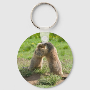 Porte-clés deux jeunes marmottes