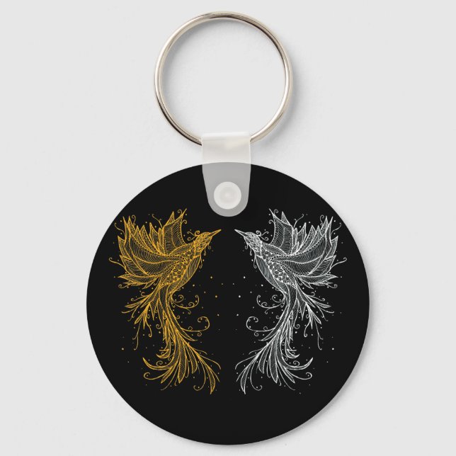Porte-clés Deux jumeaux Phoenix (Recto)