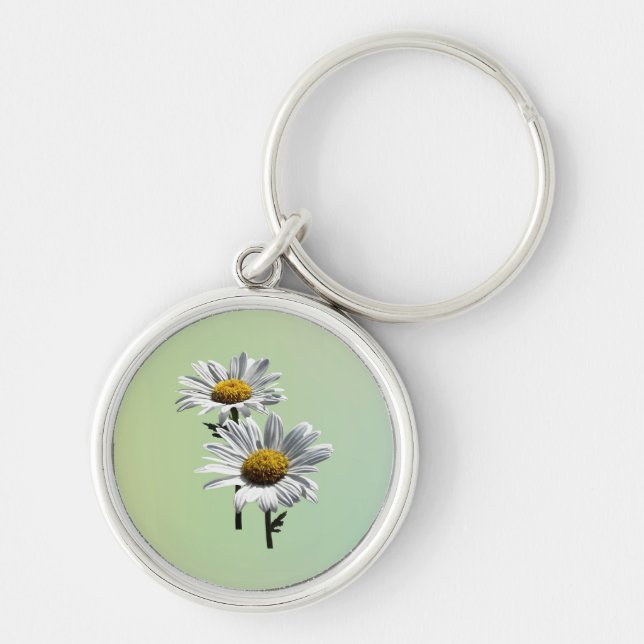 Porte-clés Deux marguerites sous le soleil (Devant)