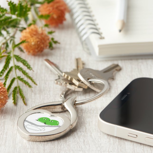 Porte-clés Deux Pois Dans Un Pois (Côté )