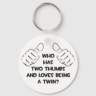 Porte-clés Deux pouces .. Twin