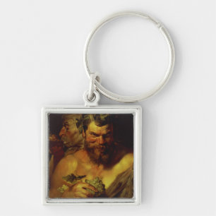 Porte-clés Deux satyres (huile sur le panneau)