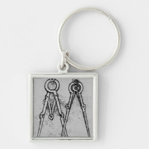 Porte-clés Deux types de boussole de réglable-ouverture