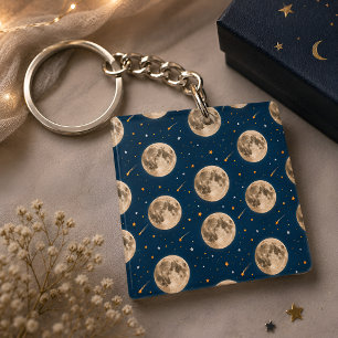 Porte-clés Deux vers la Lune, cadeau pour fête d'a