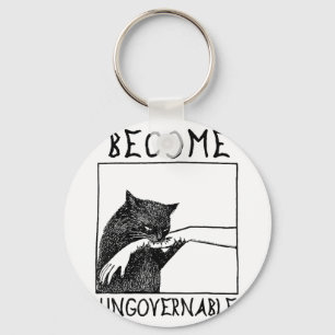 Porte-clés Devenir ingouvernable - Black Cat Mâle de morsure