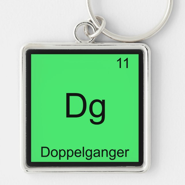 Porte-clés Dg - Doppelganger Symbole d'élément de chimie drôl (Devant)