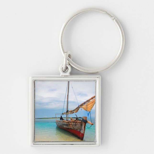 Porte-clés Dhow traditionnel, Zanzibar, Tanzanie (Devant)