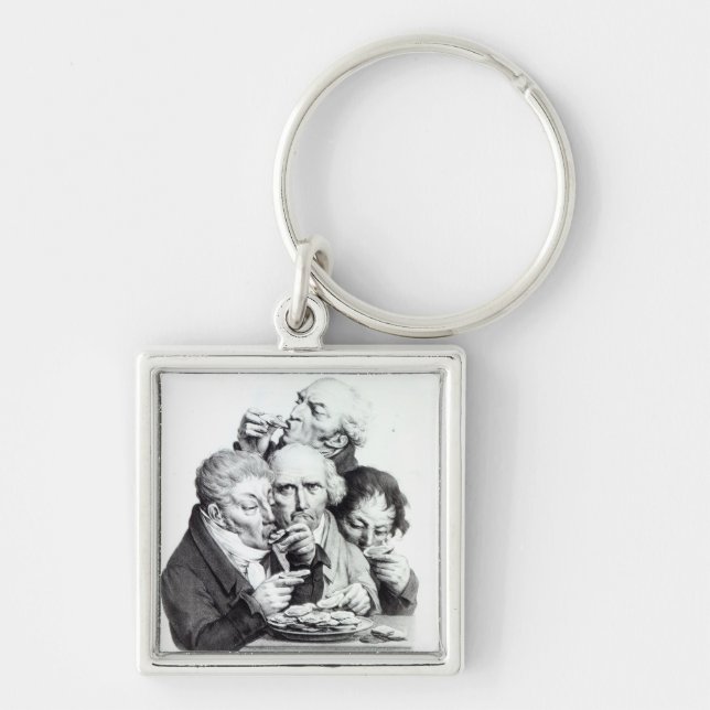 Porte-clés d'Huitres de Les Mangeurs, 1825 (Devant)