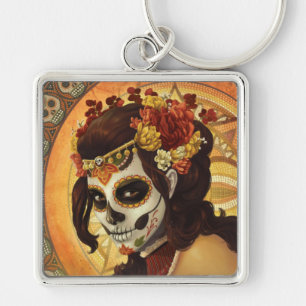 Porte-clés Dia De Los Muertos Throw Pillow