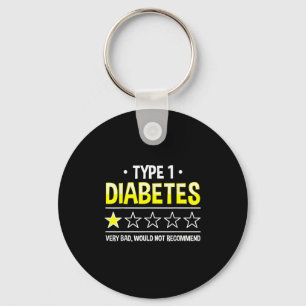 Porte-clés Diabète de type 1 drôle Un Humour étoilé