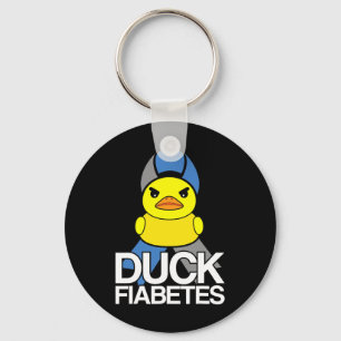 Porte-clés Diabète De Type 1 T1D Fiabetes De Canard Pour Diab