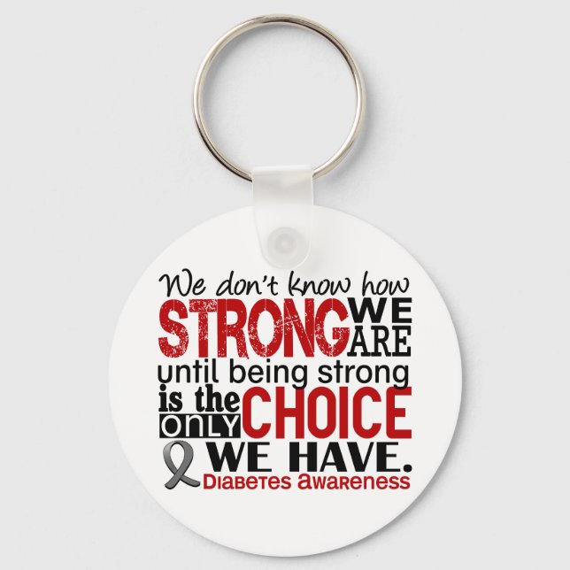 Porte-clés Diabetes How Strong We Are (Recto)