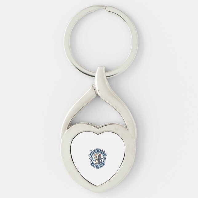 Porte-clés Diable Ange Chat Chat Maman Idée Cadeau - Diable A (Devant)