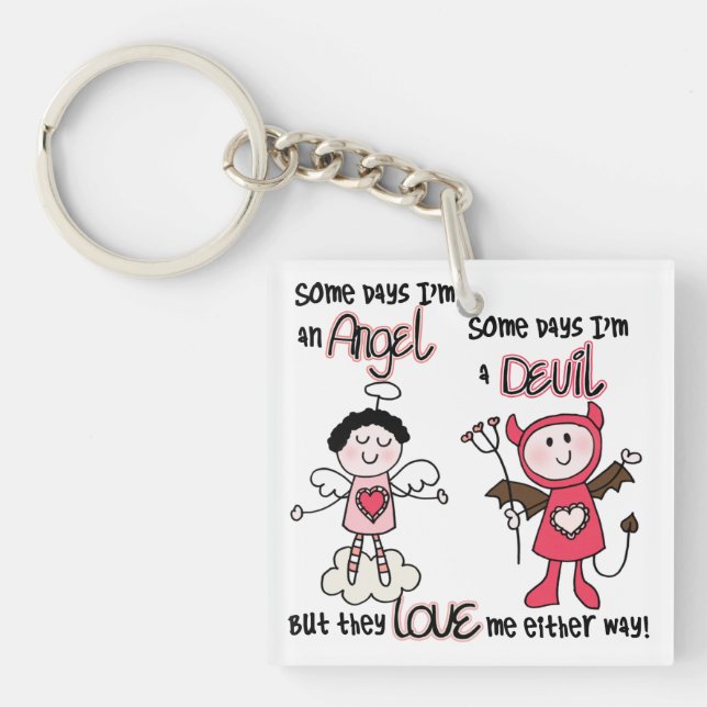 Porte-clés Diable d'ange (Devant)