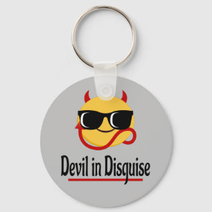 Porte-clés diable déguisé Emoji Hot tendance Funny