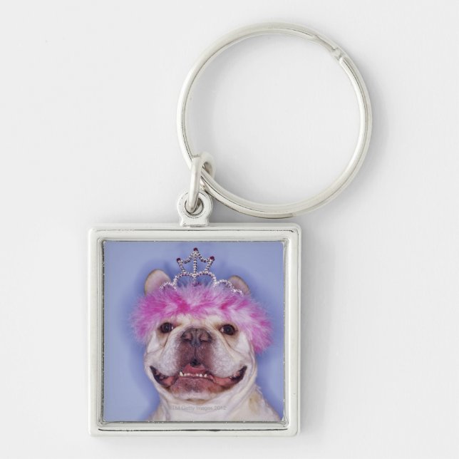 Porte-clés Diadème de port de bouledogue (Devant)
