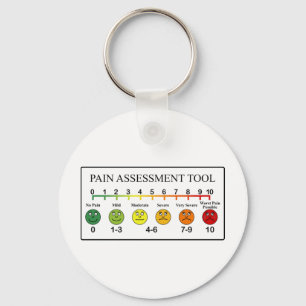 Porte-clés Diagramme Médicale d'outil d'évaluation de doule