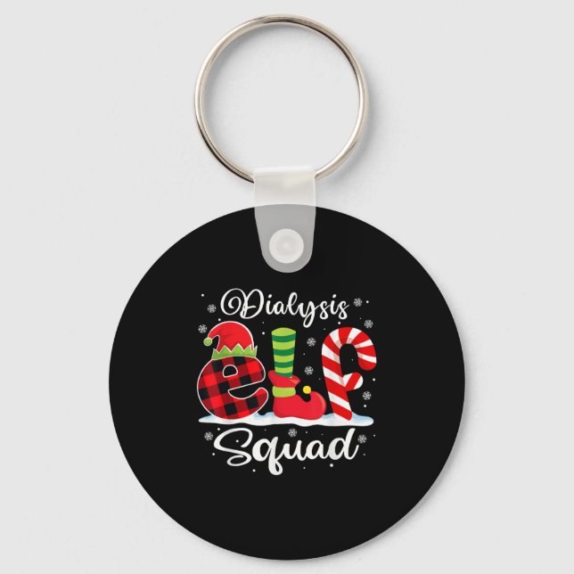 Porte-clés Dialyse Elf Squad Noël Dialyse Nurse Matchi (Recto)