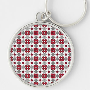 Porte-clés Diamant Ruby Gemstone Art, Rouge