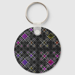 Porte-clés Diamants et croix Cercle clé