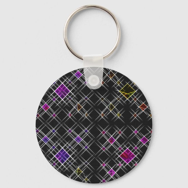 Porte-clés Diamants et croix Cercle clé (Recto)