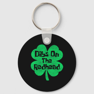 Porte-clés Dibs sur la rousse drôle de jour de St Patrick irl