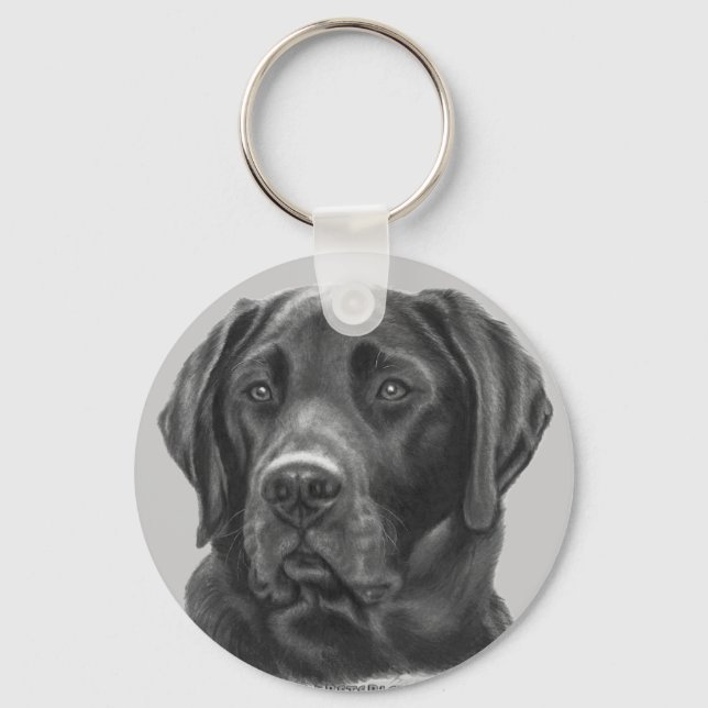 Porte-clés Diesel, Black Labrador Retriever (Recto)