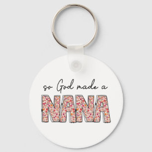 Porte-clés Dieu A Fait Un Fleur sauvage Floral Nana De Joyeus