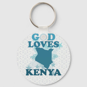 Porte-clés Dieu aime le Kenya