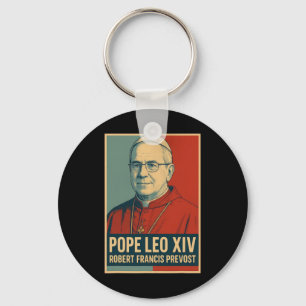 Porte-clés Dieu Béni Pape Leo Xiv 1