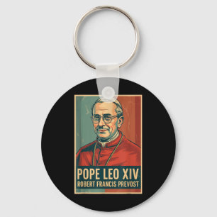 Porte-clés Dieu Béni Pape Leo Xiv Pape Leo Xiv Chemise Pape L