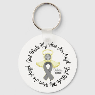 Porte-clés Dieu de diabète a fait à mon héros un ange