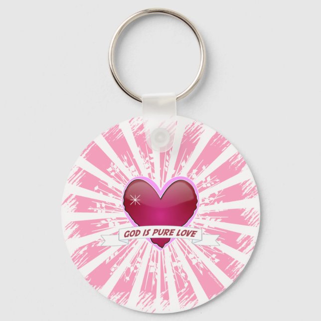 Porte-clés Dieu est Amour Pur (Recto)