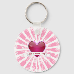 Porte-clés Dieu est l'amour pur