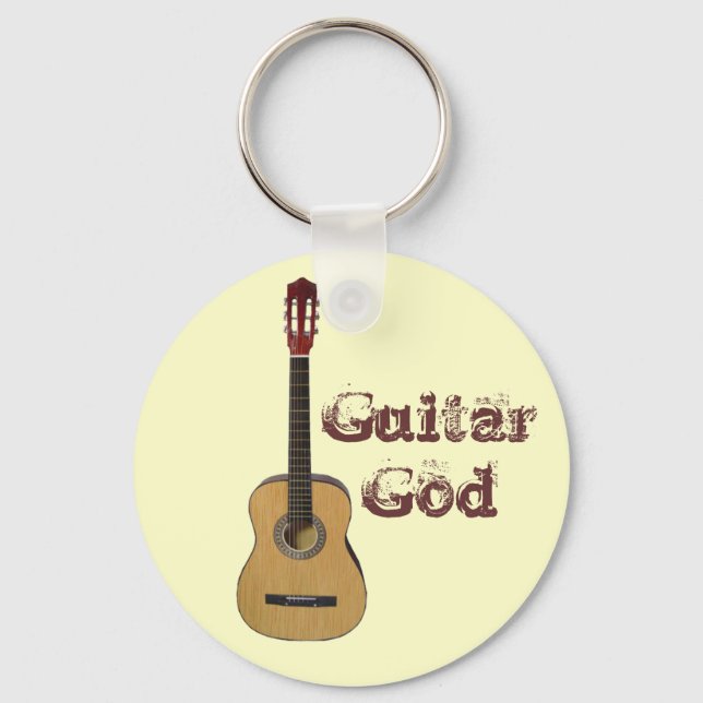 Porte-clés Dieu guitare (Recto)