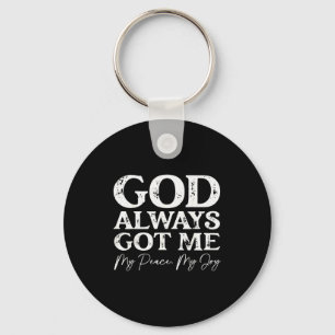 Porte-clés Dieu m'a toujours Christian Faith Citation Inspira