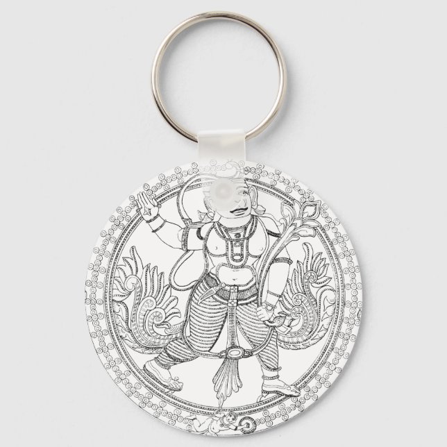 Porte-clés Dieu singe Hanuman (Recto)