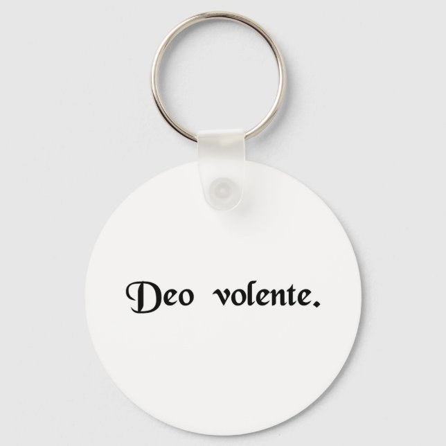 Porte-clés Dieu veuille (Recto)