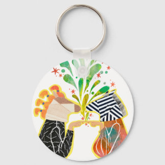 Porte-clés Différent & Ensemble Personnage Coloré