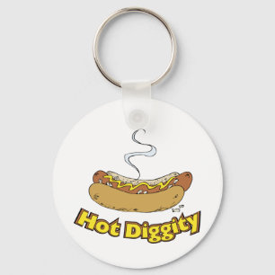 Porte-clés Diggity Hot ~ Hot Dog / Hot Dogs