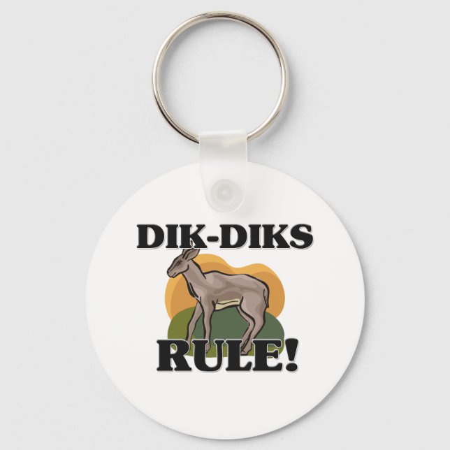 Porte-clés DIK-DIKS Règle ! (Recto)