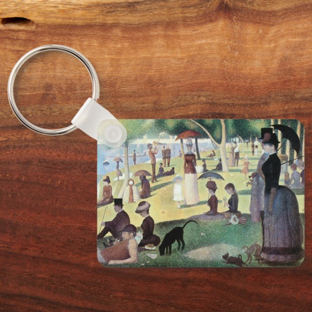 Porte-clés Dimanche après-midi, île La Grande Jatte par Seura (Verso)