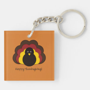 Porte-clés Dinde de Thanksgiving
