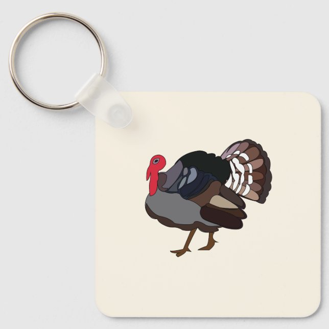 Porte-clés Dinde Oiseau Dinde (Recto)