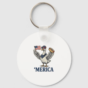 Porte-clés Dinde patriotique 'Merica Hot Dog Vintage Chemise