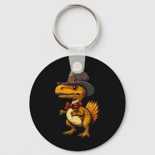 Porte-clés Dindeur dinosaure drôle de Thanksgiving Turkeysaur