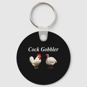 Porte-clés Dindon Jour de Thanksgiving Drôle Cochon Adultes S