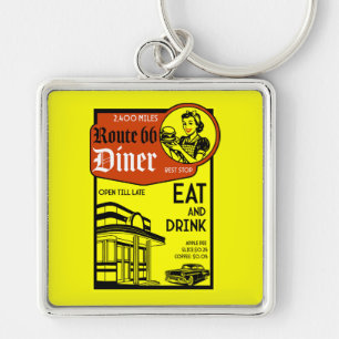 Porte-clés Diner américain des années 1950