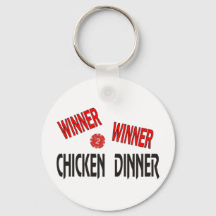 Porte-clés Dîner de poulet de gagnant de gagnant