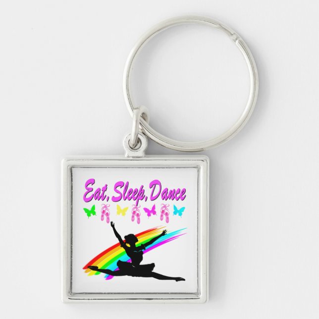 PORTE-CLÉS DÎNER, DORMIR, DANSER BALLERINA DESIGN (Devant)